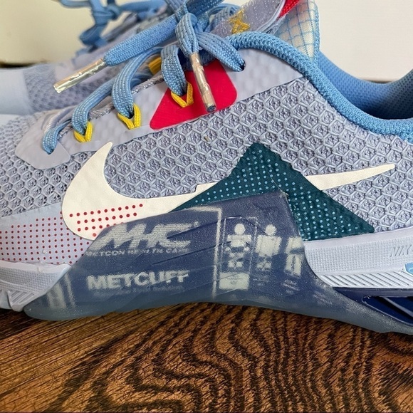 NWOT Nike Metcon 7 Amp Sneakers Marine Blue White DH3382-504 - Picture 2 of 8